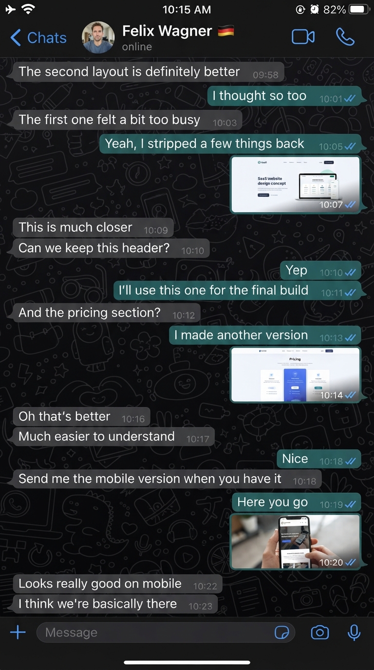 Client testimonial from Felix